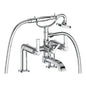 Vogt BF.Z1.2000.CC- Zehn Deck Mount Tub Filler Chrome