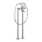 Vogt BF.Z1.2100.CC- Zehn Floor Mount Tub Filler Chrome