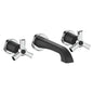 Vogt BF.Z3.1500.CB- Zehn Wall Mount Lavatory Faucet without Pop-Up Chrome Matte Black