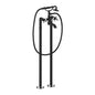 Vogt BF.Z3.2100.CB- Zehn Floor Mount Tub Filler Chrome Matte Black