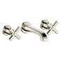 Vogt BF.Z4.1500.PN- Zehn Wall Mount Lavatory Faucet without Pop-Up Polished Nickel