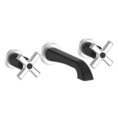 Vogt BF.Z4.1500.SB- Zehn Wall Mount Lavatory Faucet without Pop-Up Stainless Steel Matte Black