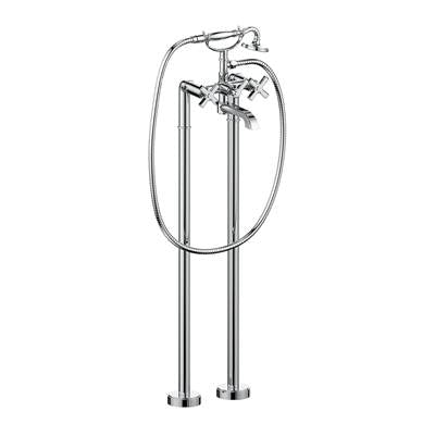 Vogt BF.Z4.2100.CB- Zehn Floor Mount Tub Filler Chrome Matte Black