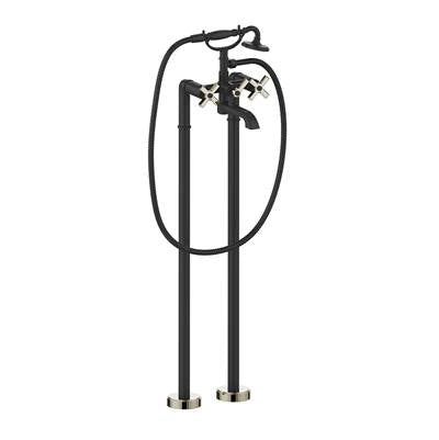 Vogt BF.Z4.2100.PB- Zehn Floor Mount Tub Filler Polished Nickel Matte Black
