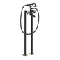 Vogt BF.Z4.2100.PB- Zehn Floor Mount Tub Filler Polished Nickel Matte Black