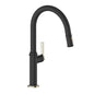 Vogt KF.16ZN.1112.PB- Zehn Kitchen Faucet Polished Nickel Matte Black