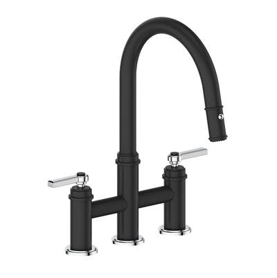 Vogt KF.17ZN.1112.CB- Zehn Bridge Kitchen Faucet Chrome Matte Black