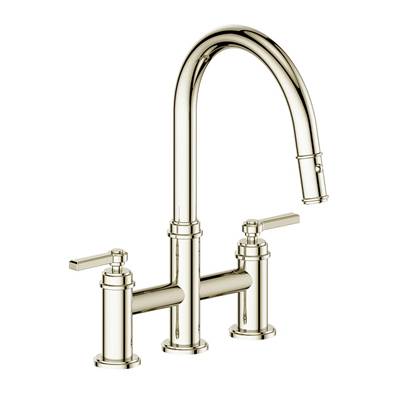 Vogt KF.17ZN.1112.PN- Zehn Bridge Kitchen Faucet Polished Nickel
