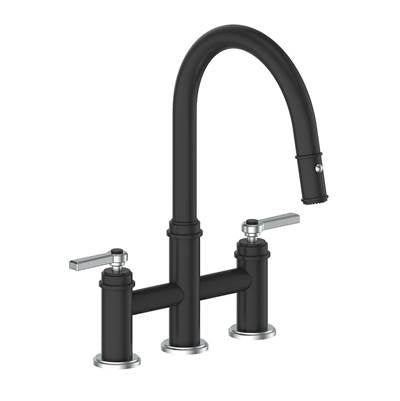 Vogt KF.17ZN.1112.SB- Zehn Bridge Kitchen Faucet Stainless Steel Matte Black