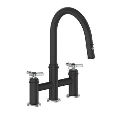 Vogt KF.17ZN.1312.SB- Zehn Bridge Kitchen Faucet Stainless Steel Matte Black