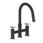 Vogt KF.17ZN.1312.SB- Zehn Bridge Kitchen Faucet Stainless Steel Matte Black