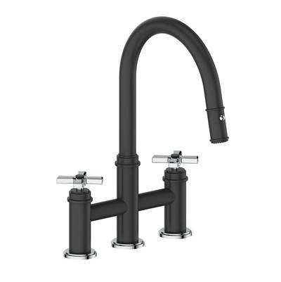 Vogt KF.17ZN.1412.CB- Zehn Bridge Kitchen Faucet Chrome Matte Black