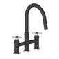 Vogt KF.17ZN.1412.PB- Zehn Bridge Kitchen Faucet Polished Nickel Matte Black