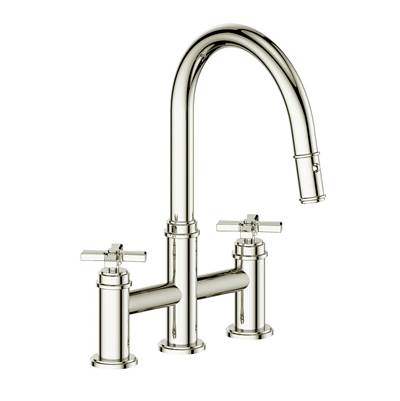 Vogt KF.17ZN.1412.PN- Zehn Bridge Kitchen Faucet Polished Nickel