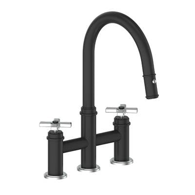 Vogt KF.17ZN.1412.SB- Zehn Bridge Kitchen Faucet Stainless Steel Matte Black