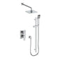 Vogt SET.AP.210.210.CC- Kapfenberg 2-Way Pressure Balanced Set - Rainhead and Handheld Chrome