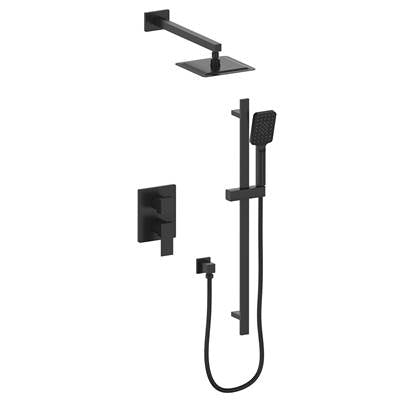 Vogt SET.KG.210.210.MB- Kapfenberg 2-Way Pressure Balanced Set - Rainhead and Handheld Matte Black