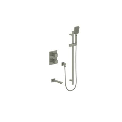Vogt SET.KG.220.500.BN- Kapfenberg 2-Way Thermostatic Set - Handheld and Spout Brushed Nickel