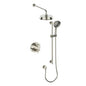 Vogt SET.Z3.220.210.PN- 2-Way Thermostatic Set - Rainhead and Handheld Polished Nickel