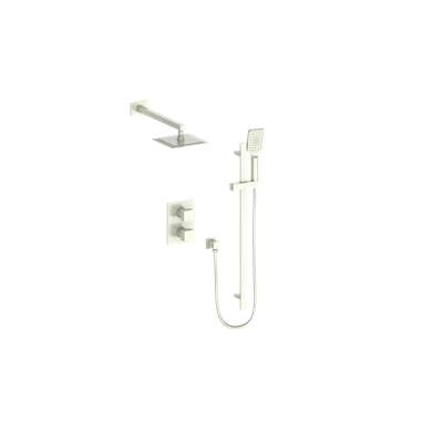 Vogt TM.KG.220.210.BN- Kapfenberg Trim for 2-Way Thermostatic Set - Rainhead and Handheld Brushed Nickel