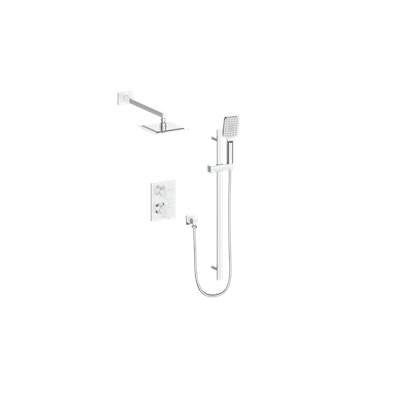 Vogt TM.KG.220.210.CC- Kapfenberg Trim for 2-Way Thermostatic Set - Rainhead and Handheld Chrome