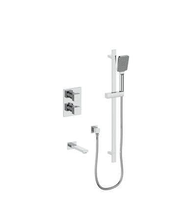 Vogt TM.KG.220.500.CC- Kapfenberg Trim for 2-Way Thermostatic Set - Handheld and Spout Chrome