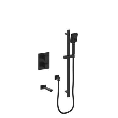 Vogt TM.KG.220.500.MB- Kapfenberg Trim for 2-Way Thermostatic Set - Handheld and Spout Matte Black