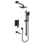 Vogt TM.KG.310.310.MB- Kapfenberg Trim for 3-Way Pressure Balanced Shower Set Matte Black