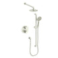 Vogt TM.WL.220.210.BN- Worgl Trim for 2-Way Thermostatic Set - Rainhead and Handheld Brushed Nickel