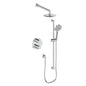 Vogt TM.WL.220.210.CC- Worgl Trim for 2-Way Thermostatic Set - Rainhead and Handheld Chrome