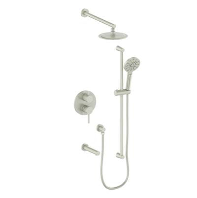 Vogt TM.WL.310.310.BN- Worgl Trim for 3-Way Pressure Balanced Shower Set Brushed Nickel