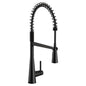 Moen 5925BL- Sleek Single-Handle Pull-Down Sprayer Kitchen Faucet with Power Clean and Spring Spout in Matte Black