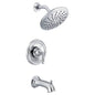 Moen T2253EP- Brantford Posi-Temp Rain Shower 1-Handle Tub and Shower Faucet Trim Kit in Chrome (Valve Not Included)