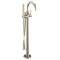 Moen 615BN- Cia One Handle Freestanding Floor Mount Tub Filler With Handshower In Brushed Nickel