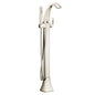 Moen 695NL- Voss One-Handle Freestanding Floor Mount Tub Filler With Handshower, Polished Nickel