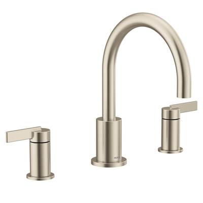 Moen T6223BN- Cia 8 In. Widespread 2-Handle High-Arc Bathroom Faucet Trim Kit In Brushed Nickel (Valve Sold Separately)
