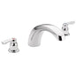 Moen T990- Chateau 2-Handle Low Arc Roman Tub Faucet Trim in Chrome (Valve Sold Separately)