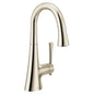 Moen 6126NL- Kurv Polished nickel one-handle high arc bar faucet
