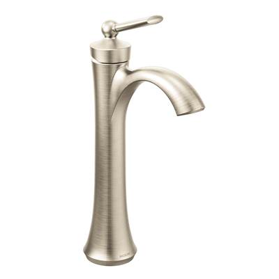 Moen 4507BN- Wynford Single Hole Single-Handle Vessel Bathroom Faucet in Brushed Nickel