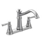 Moen 7250C- Belfield TWO-HANDLE High Arc Kitchen Faucet, Chrome