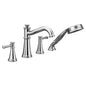 Moen T9024- Belfield T9024 Belfield Two-Handle Deck Mounted Roman Tub Faucet and Hand Shower without Valve, Chrome