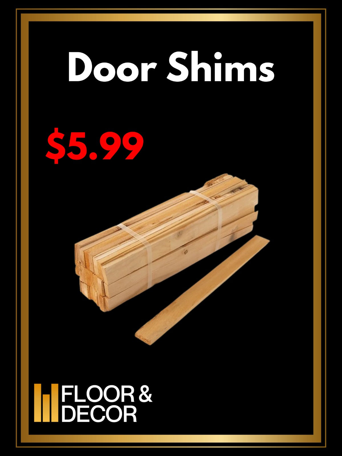 Door Shims (15" X 1-1/4" X 1/4") (DoorShims)