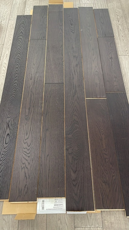 Black Brown - Vidar American Oak 6" x 3/4" Engineered Hardwood T&G