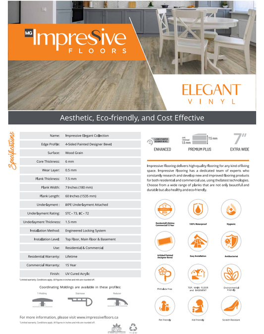 Fuji - Impressive Floors Elegant Collection 7.5mm Vinyl
