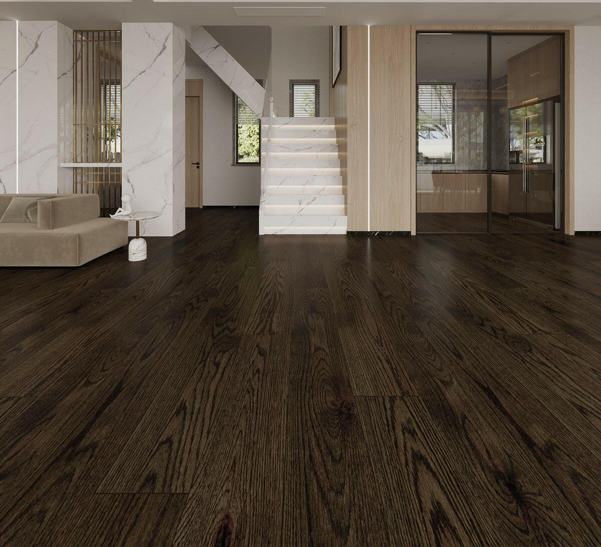 Charcoal - Woden Oak Engineered 6 1/2" Vermont Collection