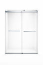 F&D Double Sliding Shower Glass Door - Chrome (DSGD-01-C)