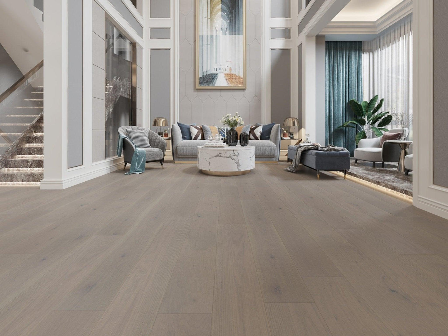 Fortino - Vidar American Oak 6" x 3/4" Engineered Hardwood T&G