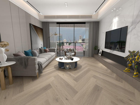 H02 Seaside Motel - Woden Flooring SPC Vinyl 7mm Herringbone Collection