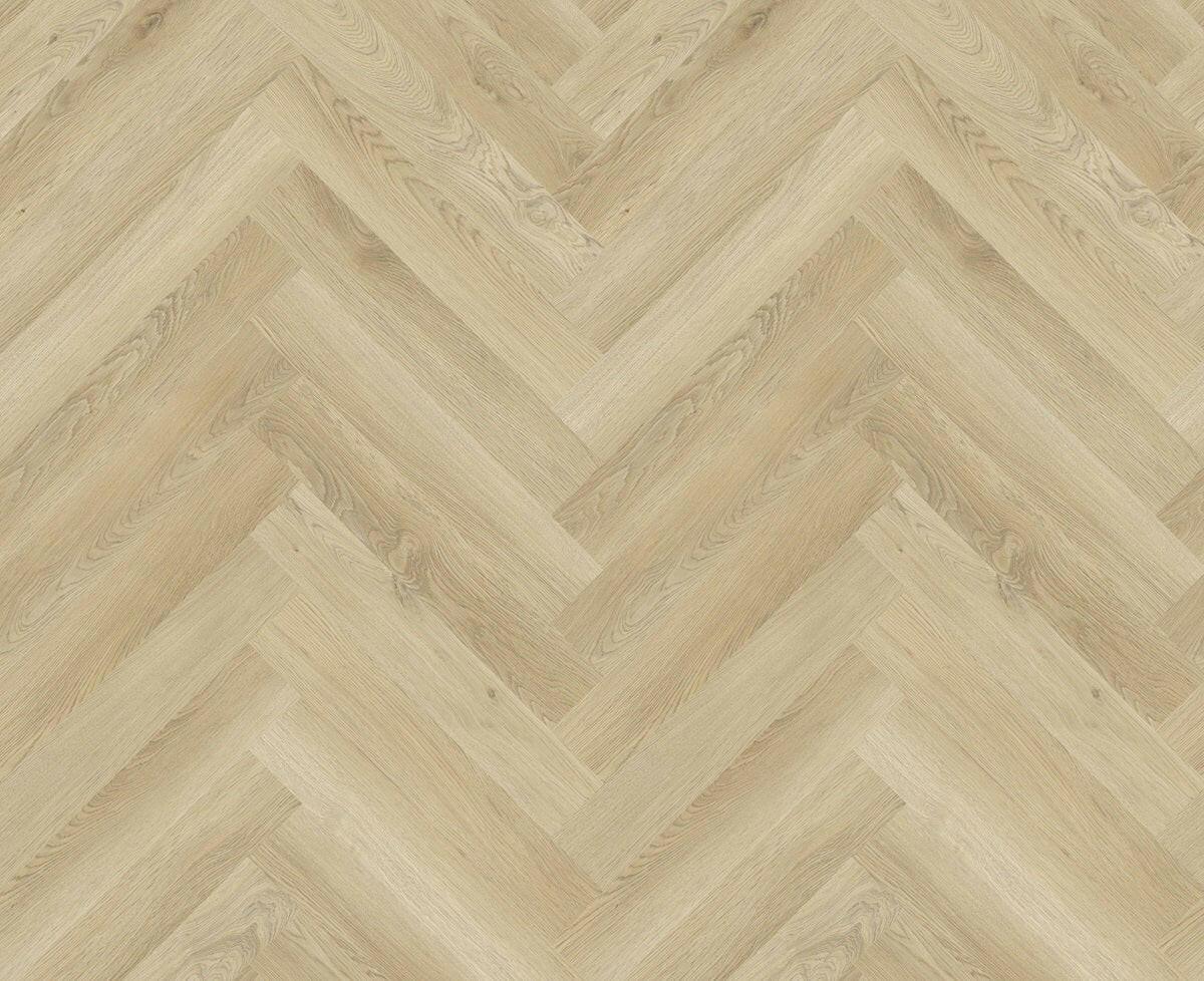 H04 Light Champagne - Woden Flooring SPC Vinyl 7mm Herringbone Collection