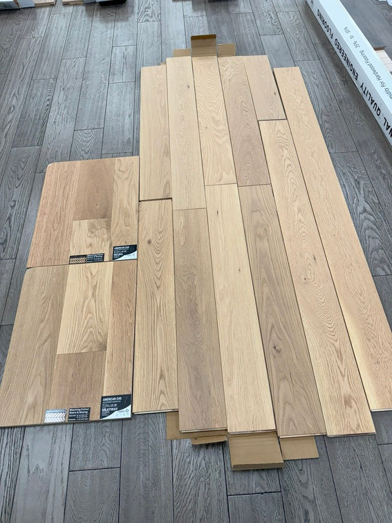 Honey Wheat - Vidar American White Oak 6" x 3/4" Engineered Hardwood T&G